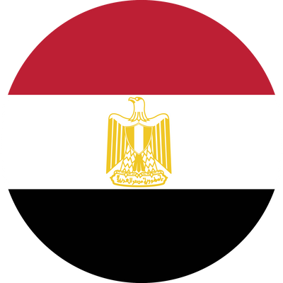 Circle flag vector of Egypt
